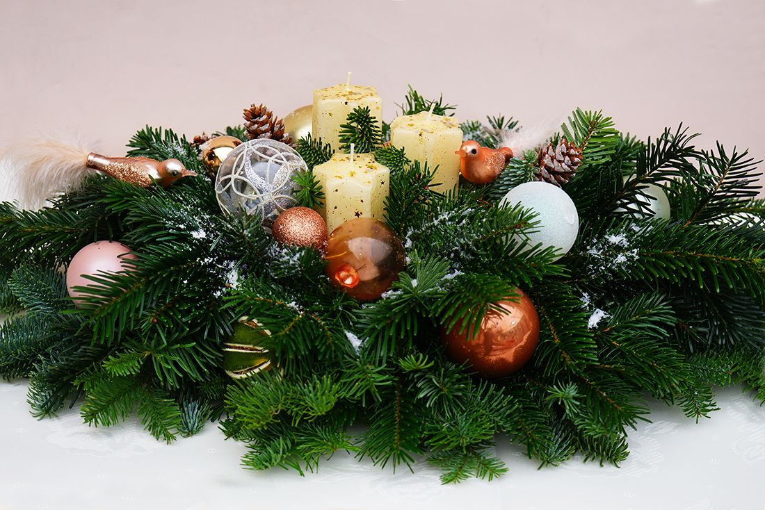 Интерьерная новогодняя композиция